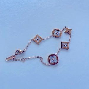 Mother of Pearl Star Blossom Bracelet Rose Gold